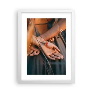 Affiche dans un cadre blanc - Poster - Liée à la nature - 30x40 cm