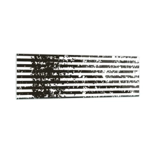 Impression sur verre - Image sur verre - Lignes abstraites avec un effet vieilli en noir et blanc - 160x50cm - Rythme et bruissement - Décoration murale moderne pour le salon et la chambre ARTTOR