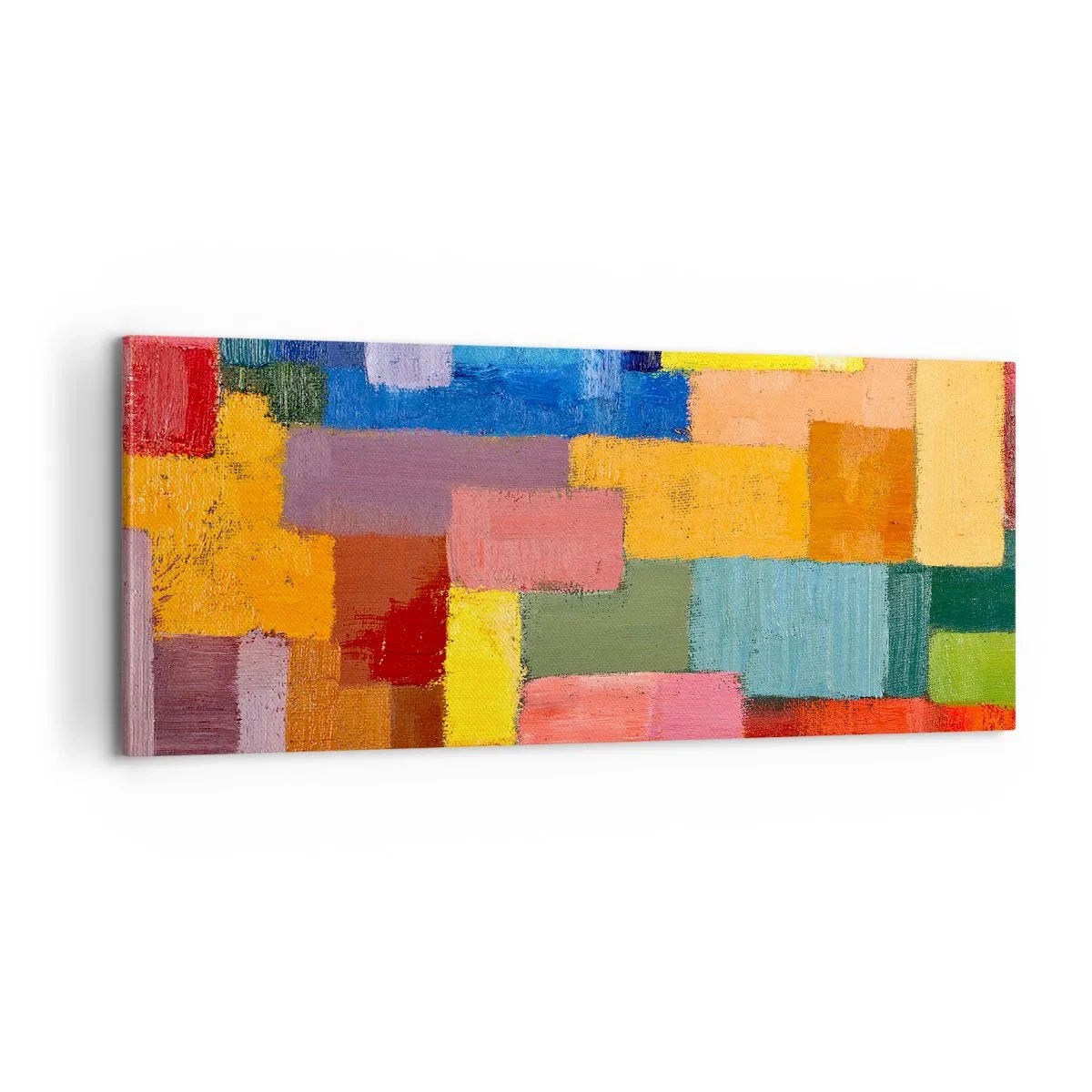 Impression sur toile - Image sur toile - Chacun est différent, tout est coloré - 100x40 cm