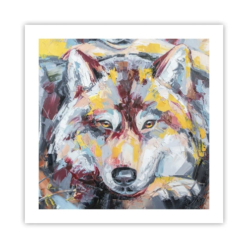 Affiche - Poster - En paix au milieu des siens - 50x50 cm