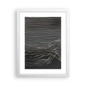 Affiche dans un cadre blanc - Poster - Rythme et accent - 30x40 cm