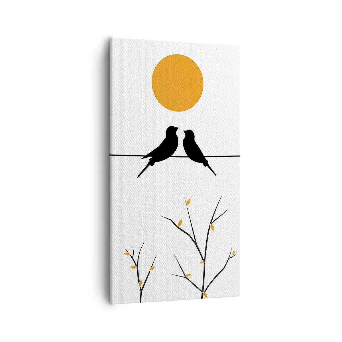 Impression sur toile - Image sur toile - Soirée pour rossignols - 55x100 cm