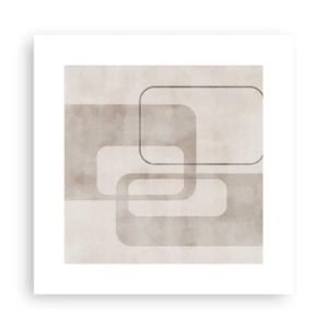 Affiche - Poster - Fugue géométrique - 30x30 cm