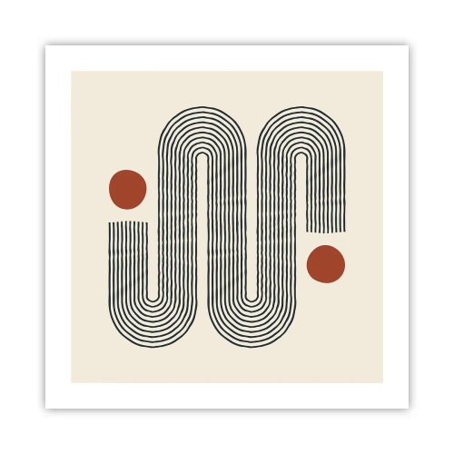 Affiche - Poster - Du début à la fin - 50x50 cm