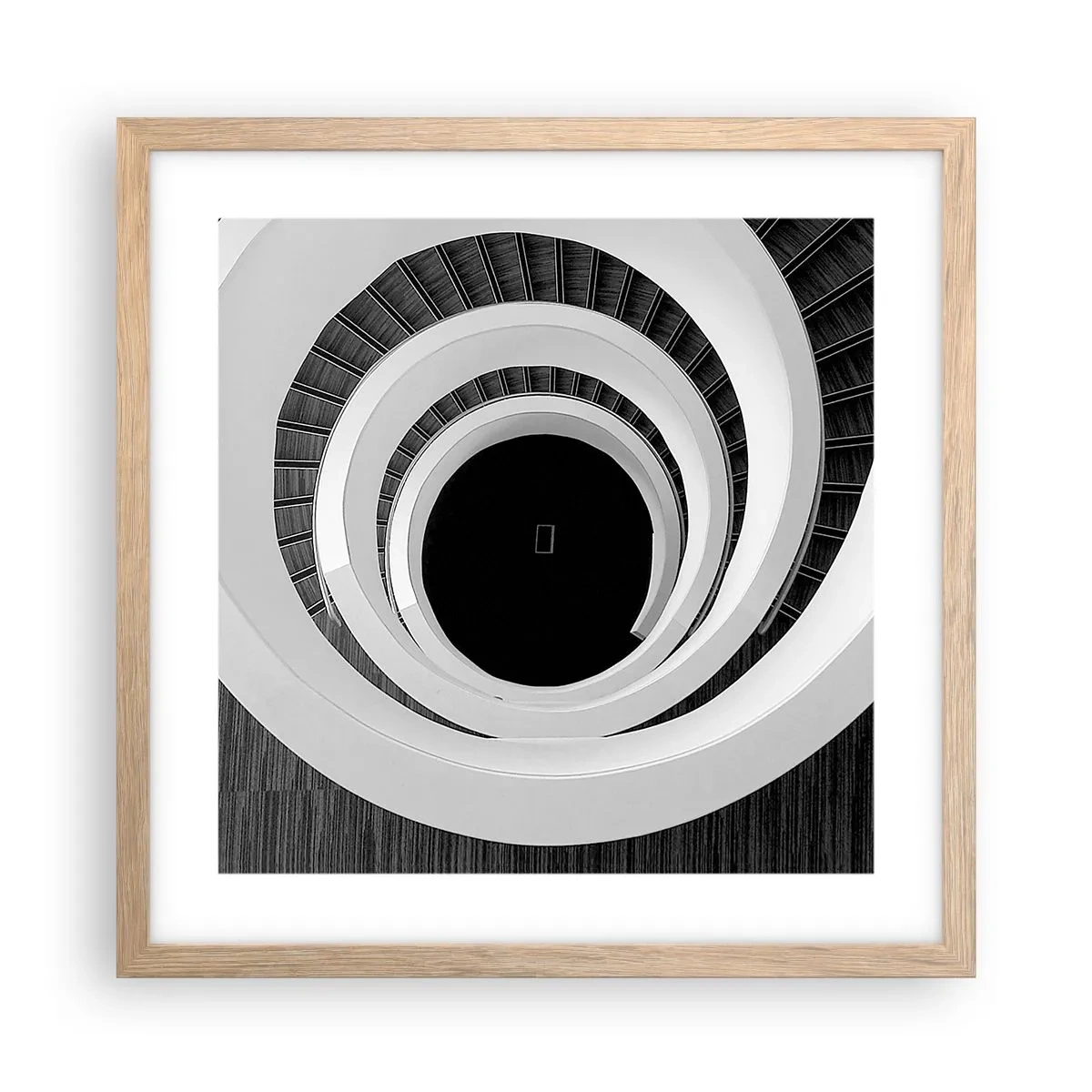 Affiche dans un chêne clair - Poster - Les choses concrêtes - 40x40 cm