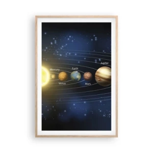 Affiche dans un chêne clair - Poster - L'une des dix - 61x91 cm