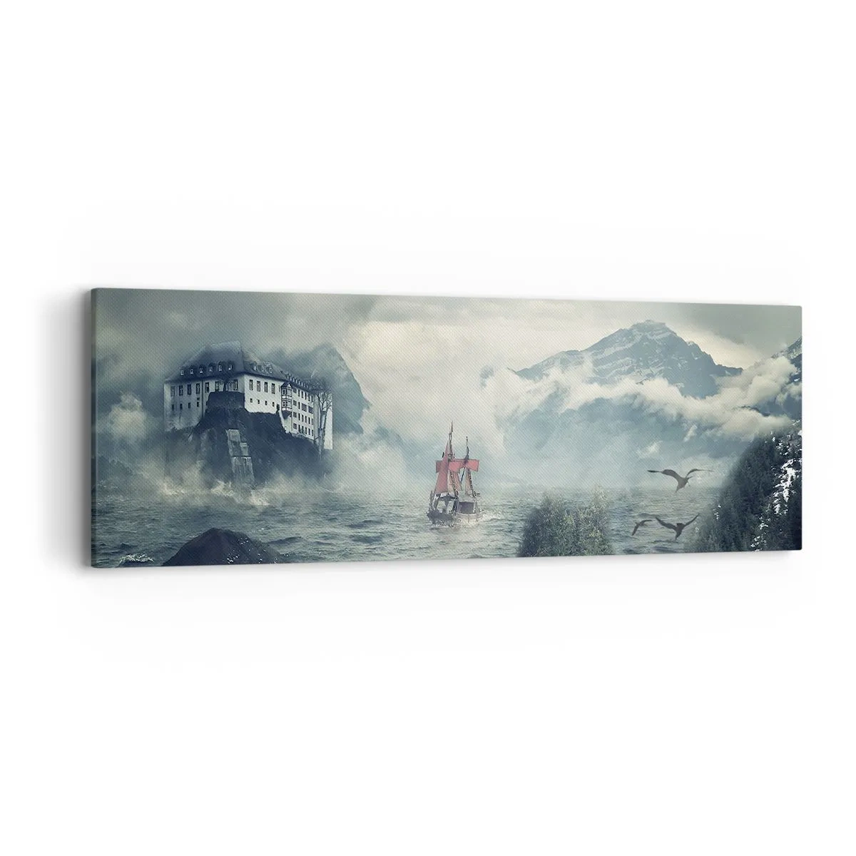 Impression sur toile - Image sur toile - Dans l'eau magique - 90x30 cm