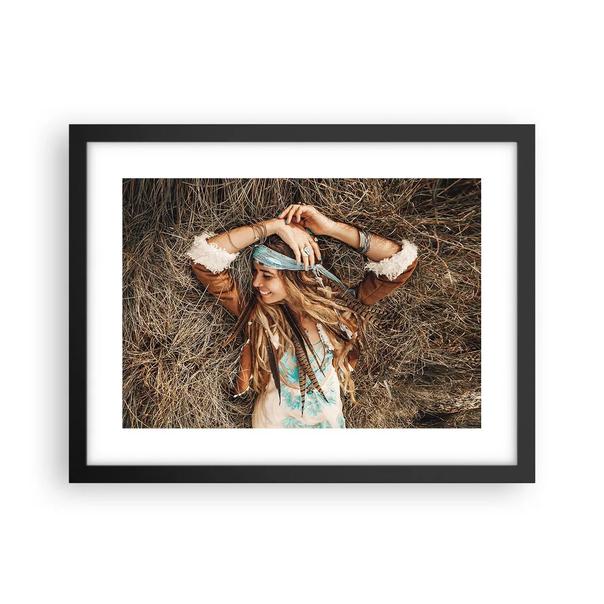 Affiche dans un cadre noir - Poster - En route vers les années d'amour - 40x30 cm