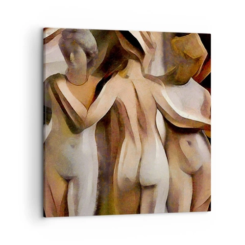 Impression sur toile - Image sur toile - Trois Grâces 2.0 - 50x50 cm