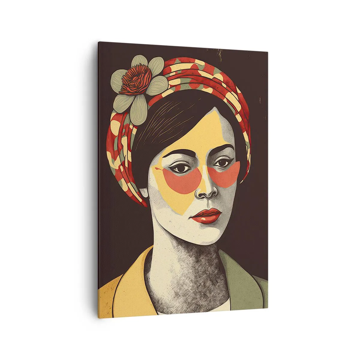 Impression sur toile - Image sur toile - Dame Corail - 70x100 cm