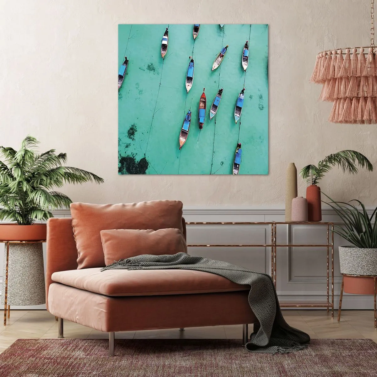 Impression sur toile - Image sur toile - Dans une attente jouyeuse - 60x60 cm