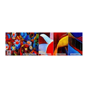 Échantillon De Papier Peint Standard Eco - Les couleurs de la vie - Abstraction, Cubisme, Morceau - 100x30 cm