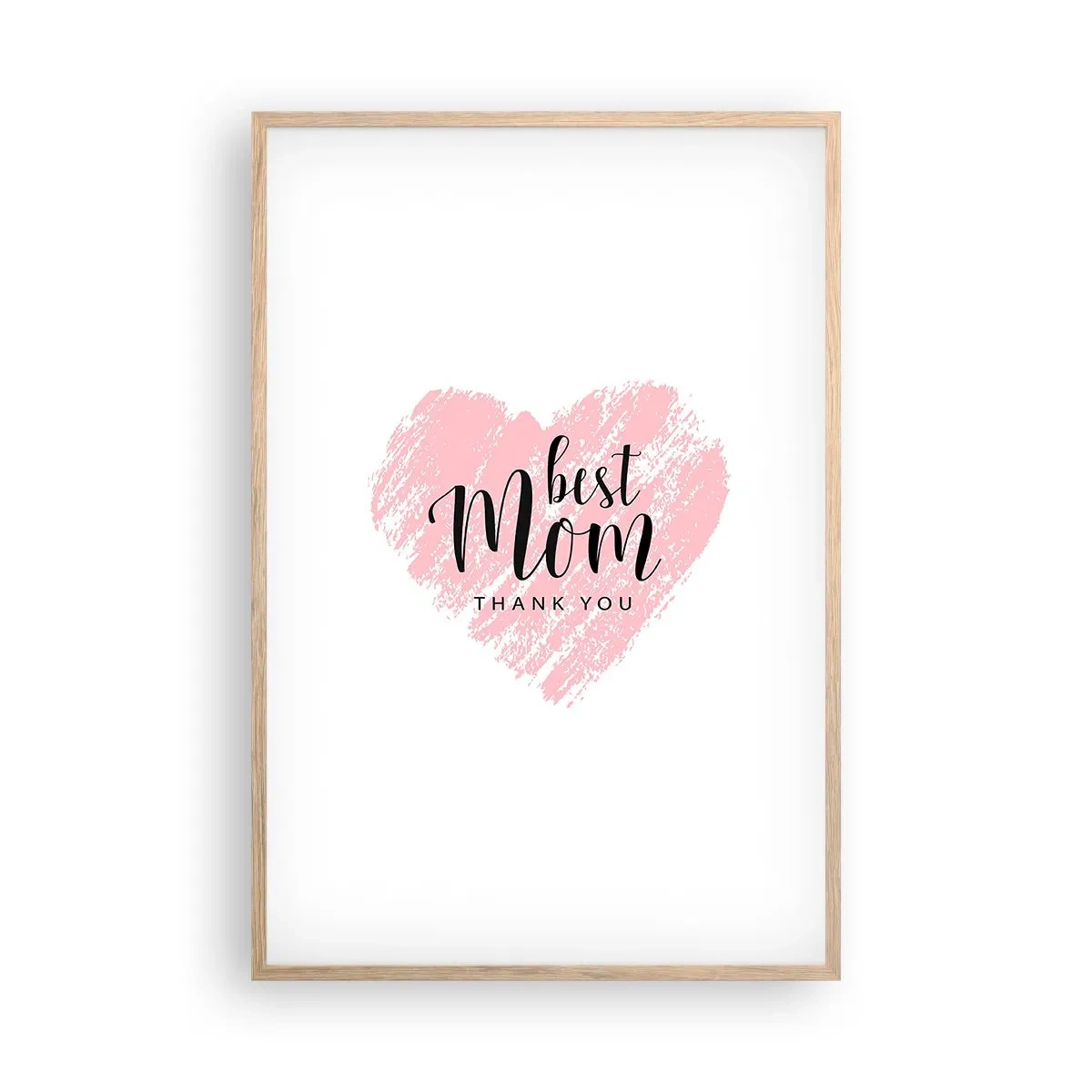 Affiche dans un chêne clair - Poster - Toujours au bon moment - 61x91 cm