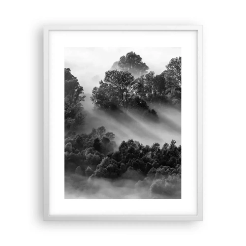 Affiche dans un cadre blanc - Poster - Sortir de son sommeil - 40x50 cm