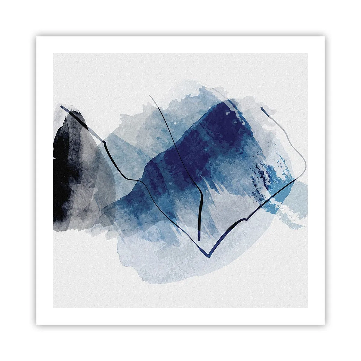 Affiche - Poster - Montagne de glace - 60x60 cm