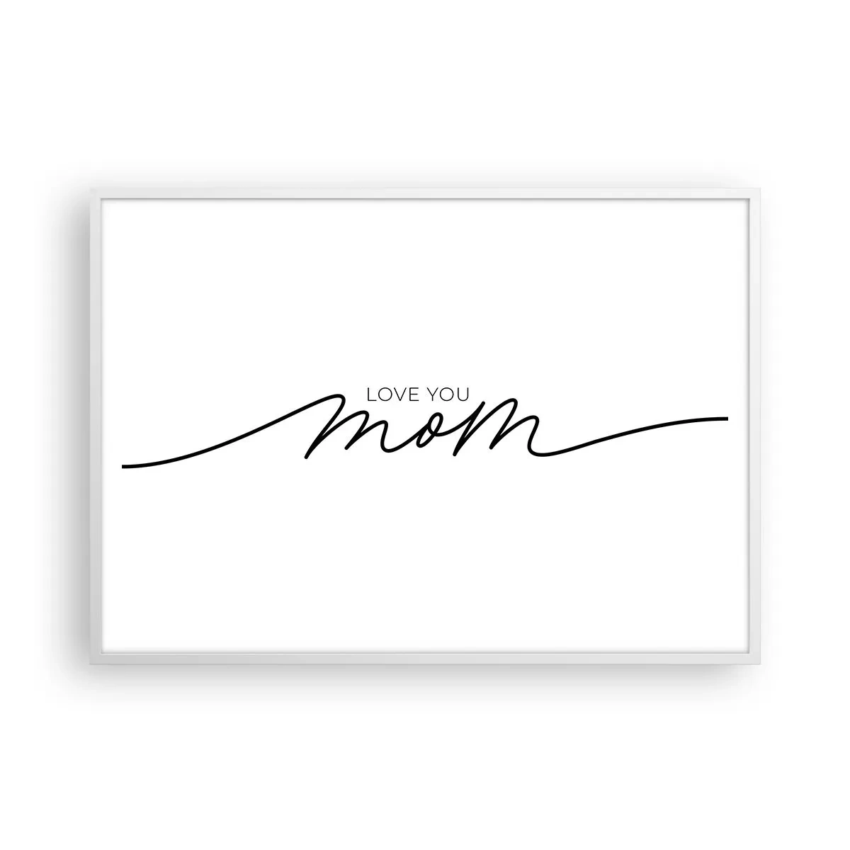 Affiche dans un cadre blanc - Poster - Grand chamboulement - 100x70 cm