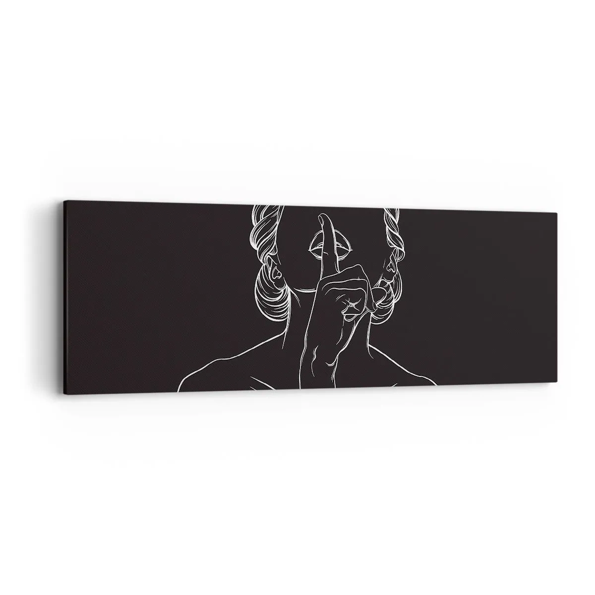 Impression sur toile - Image sur toile - La beauté s'épanouit en silence - 90x30 cm