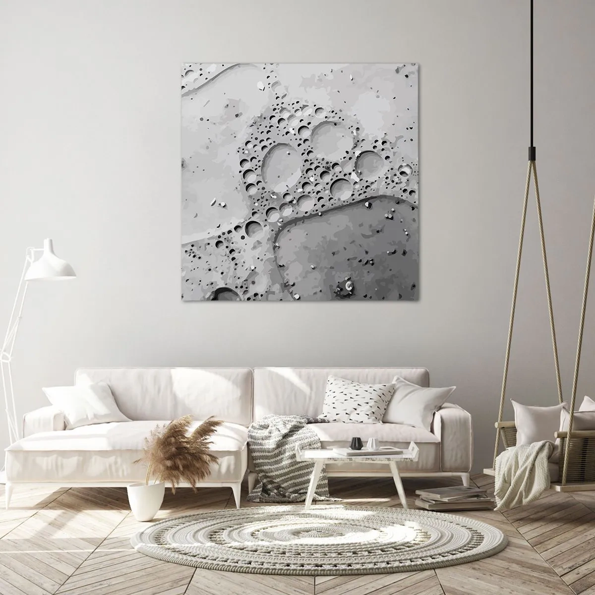 Impression sur toile - Image sur toile - Sentier de mousse - 50x50 cm