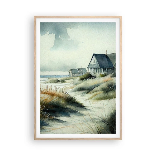 Affiche dans un chêne clair - Poster - Loin de l'agitation - 70x100 cm