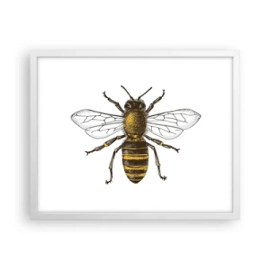 Affiche dans un cadre blanc - Poster - Belle et bonne - 50x40 cm