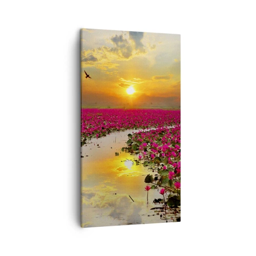 Impression sur toile - Image sur toile - La vie secrète du lac - 45x80 cm