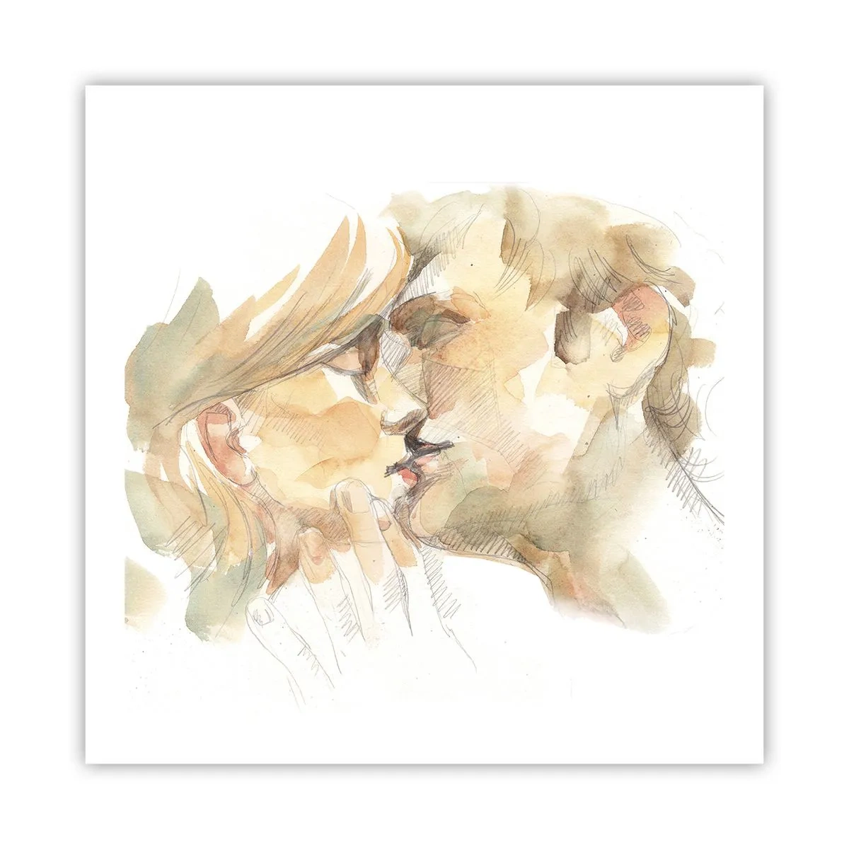 Affiche - Poster - A moitié trouvé ? - 60x60 cm