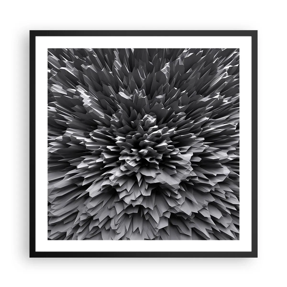 Affiche dans un cadre noir - Poster - Ça ne peut pas être plus dur que ça - 60x60 cm
