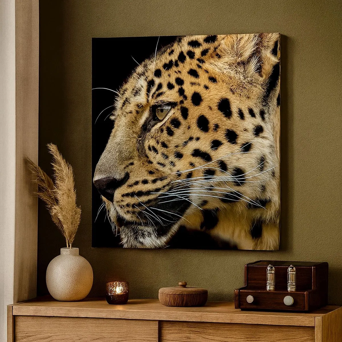 Impression sur toile - Image sur toile - Calme, concentré, prêt - 30x30 cm