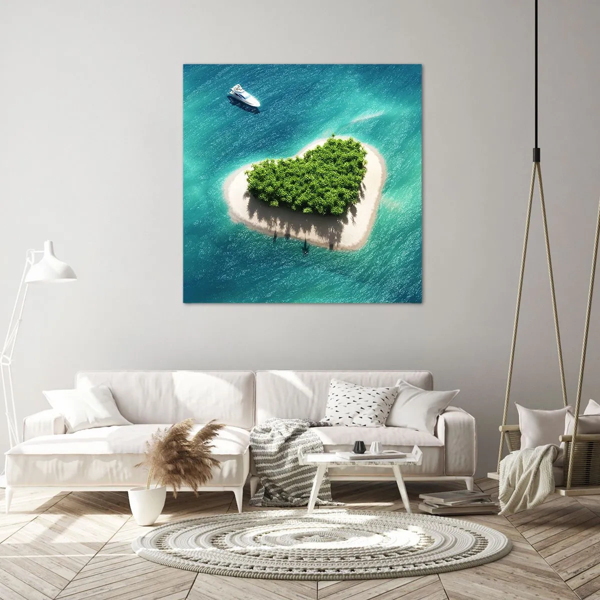 Impression sur toile - Image sur toile - J'aime l'été - 50x50 cm