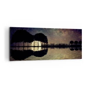Impression sur toile - Image sur toile - Nuit au bout du monde - 100x40 cm