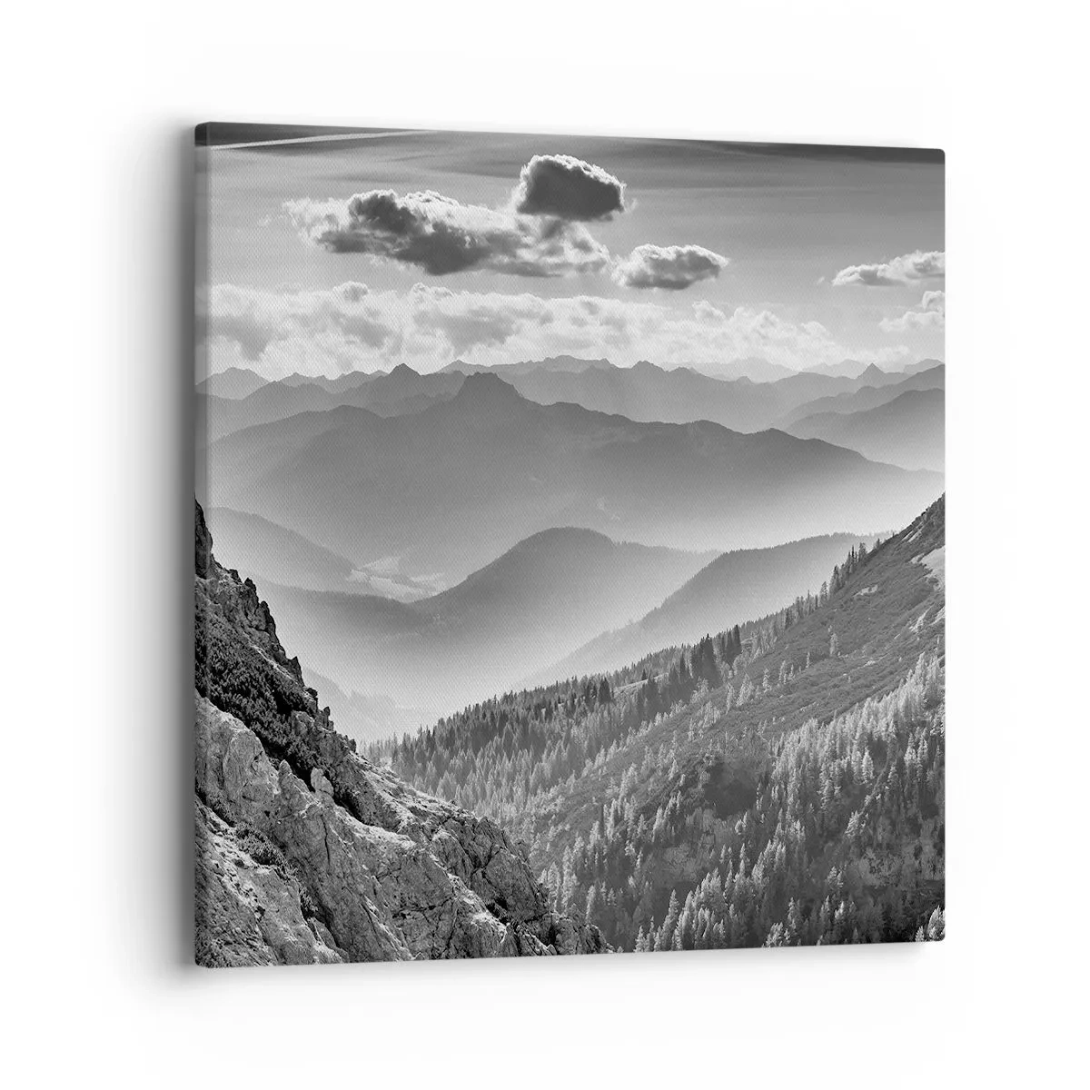 Impression sur toile - Image sur toile - Jusqu'à l'horizon - 40x40 cm