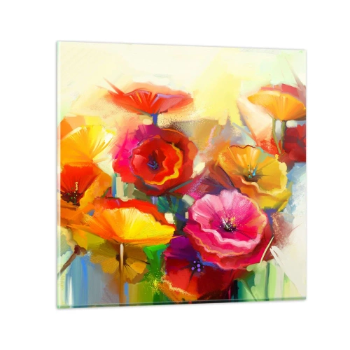 Impression sur verre - Image sur verre - Pas seulement rouge - 30x30 cm