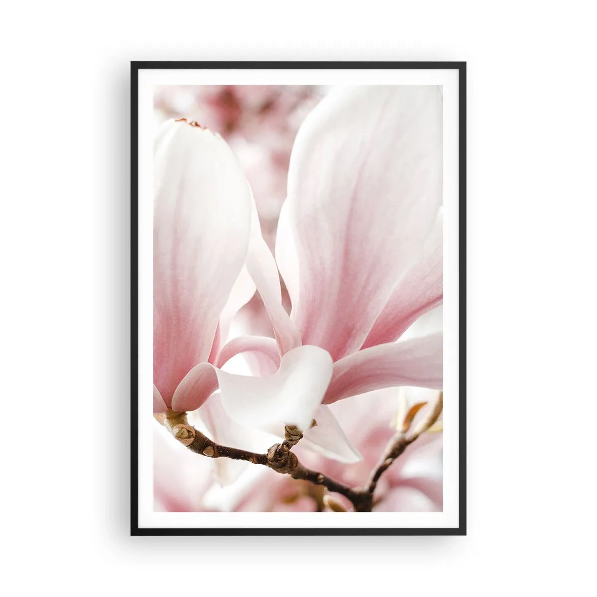 Affiche dans un cadre noir - Poster - Abondance de tendresse - 70x100 cm