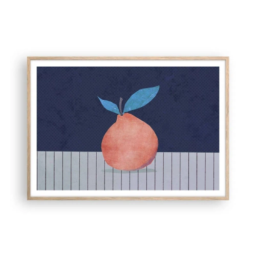 Affiche dans un chêne clair - Poster - Convexité et plan - 100x70 cm