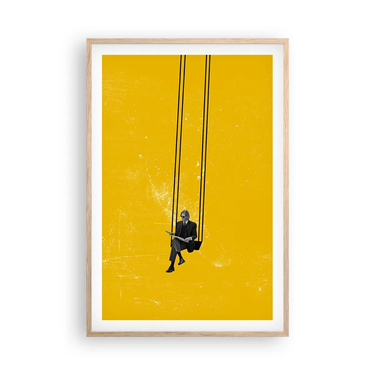 Affiche dans un chêne clair - Poster - Un jour comme tous les jours - 61x91 cm