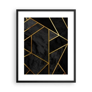 Affiche dans un cadre noir - Poster - Obscurité et éclat - 40x50 cm