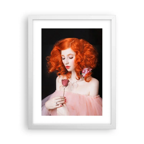 Affiche dans un cadre blanc - Poster - De style baroque - 30x40 cm