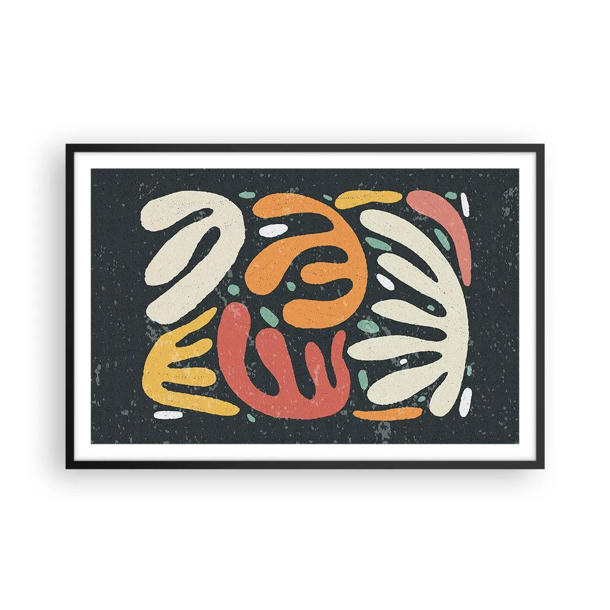 Affiche dans un cadre noir - Poster - Composition – Je suis sur le point de t'attraper - 91x61 cm