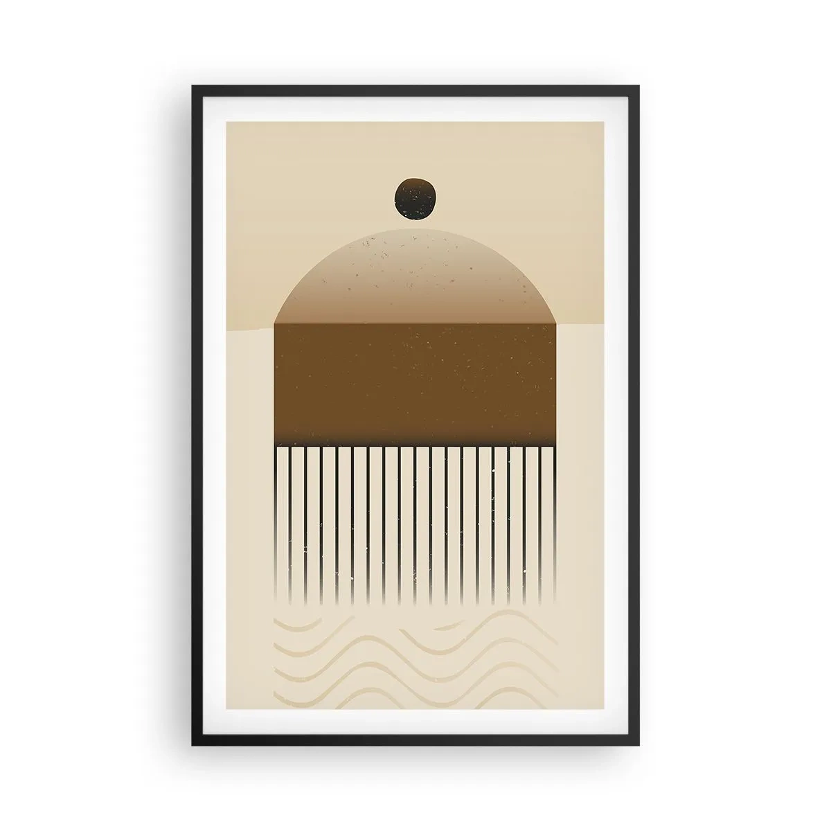 Affiche dans un cadre noir - Poster - Différents états - 61x91 cm