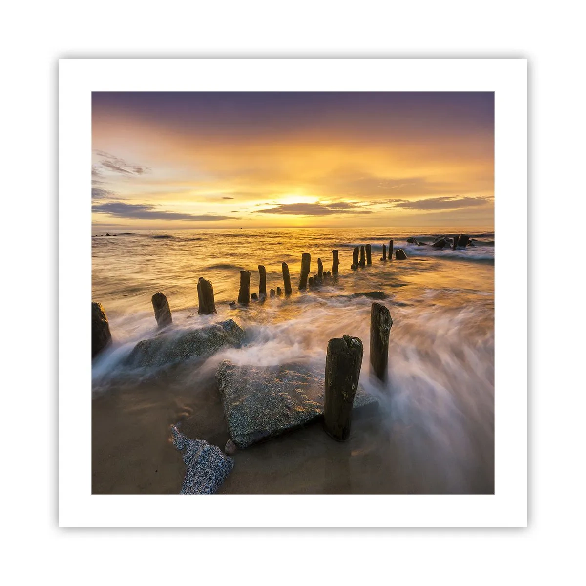 Affiche - Poster - La beauté brute de la mer Baltique - 50x50 cm