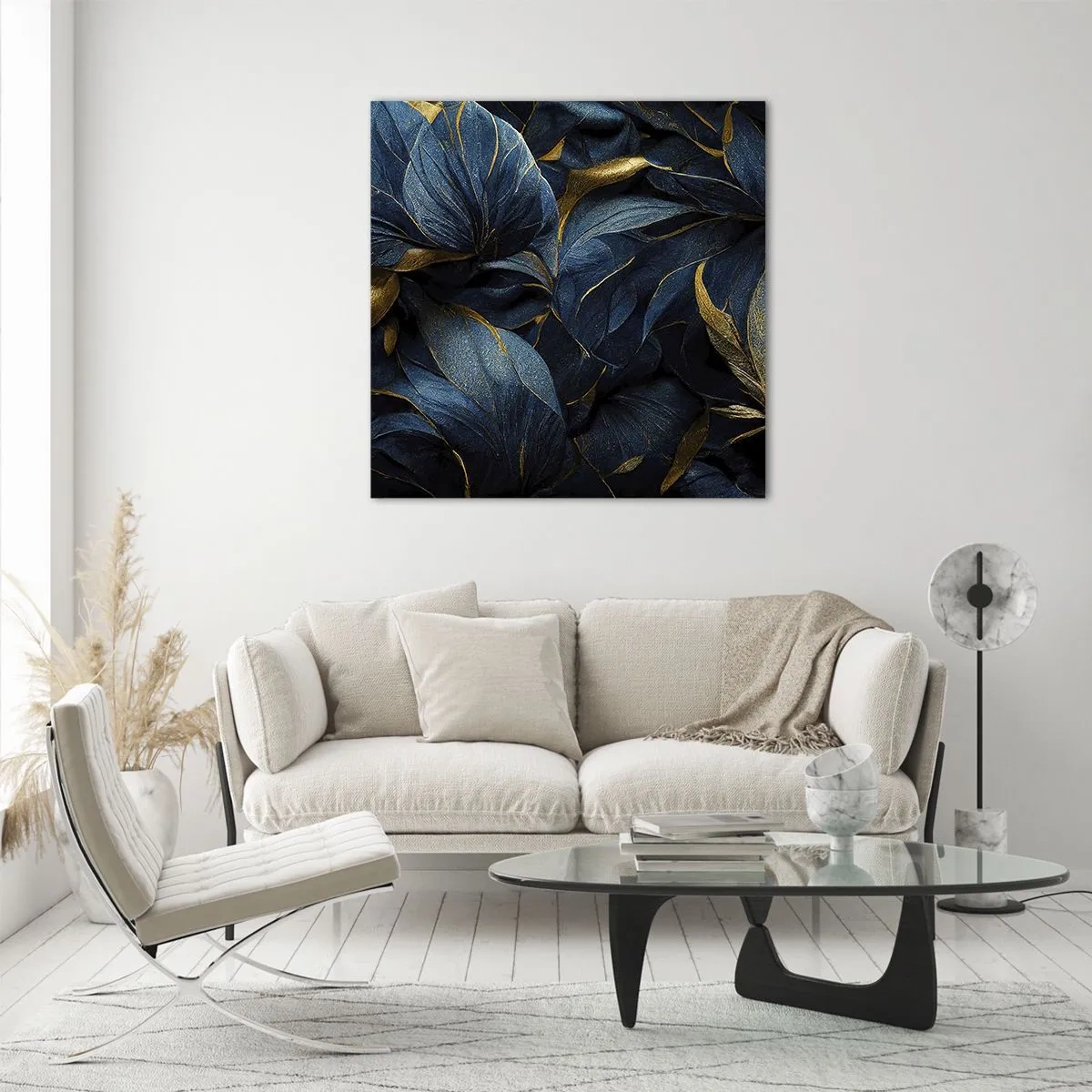 Impression sur verre - Image sur verre - Des dessous dorés - 60x60 cm