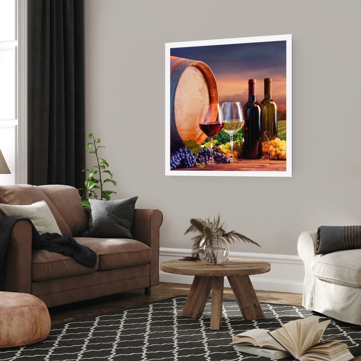 Affiche - Poster - Ici la vie a du goût - 60x60 cm