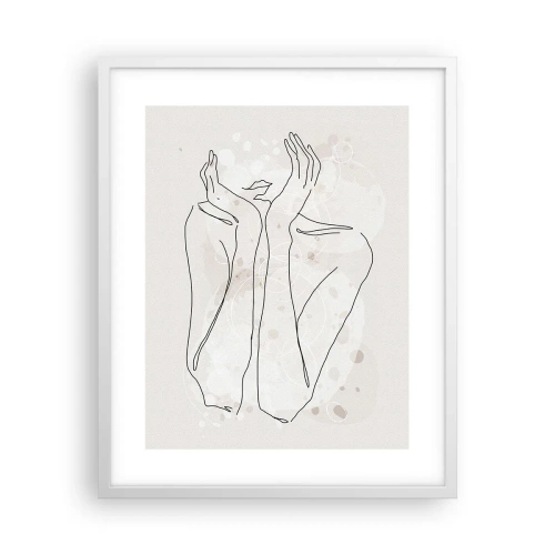 Affiche dans un cadre blanc - Poster - Instant de rêve - 40x50 cm