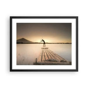 Affiche dans un cadre noir - Poster - Avant la fin du jour - 50x40 cm