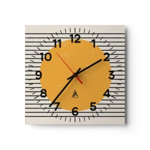 Horloge murale - Pendule murale - Le pouvoir de la simplicité - 30x30 cm