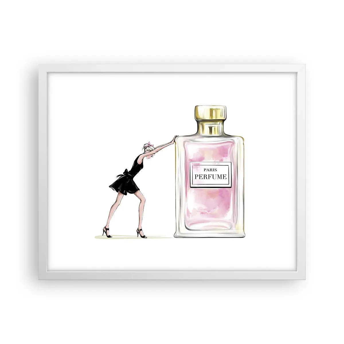 Affiche dans un cadre blanc - Poster - L'essence des femmes - 50x40 cm
