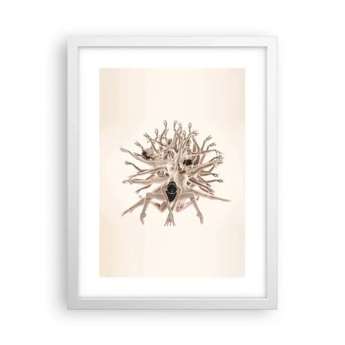 Affiche dans un cadre blanc - Poster - S'épanouir en danse - 30x40 cm