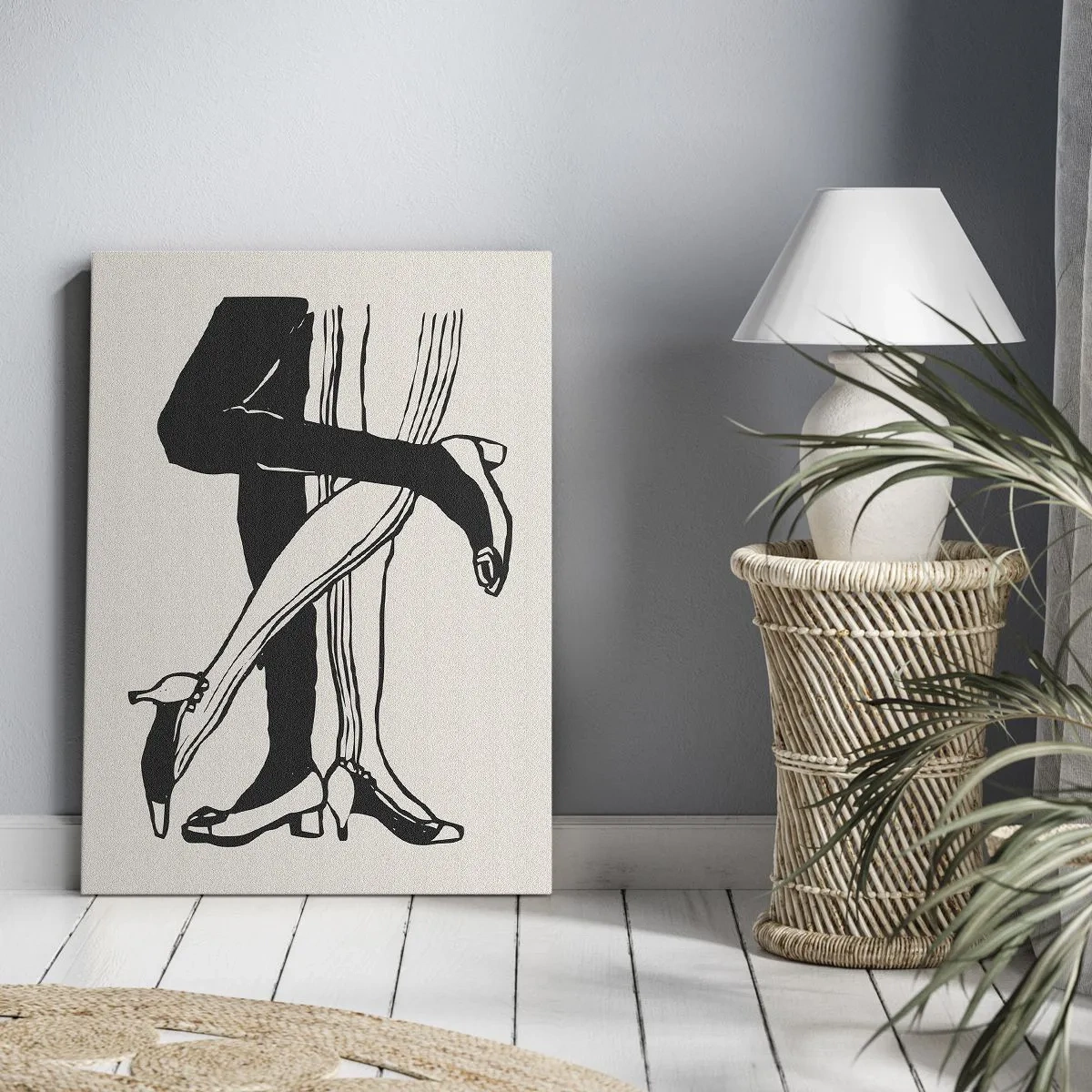 Impression sur toile - Image sur toile - Attribut féminin - 55x100 cm