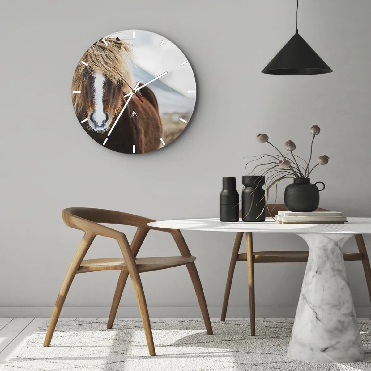 Horloge murale - Pendule murale - Sentez-vous la liberté ? - 40x40 cm