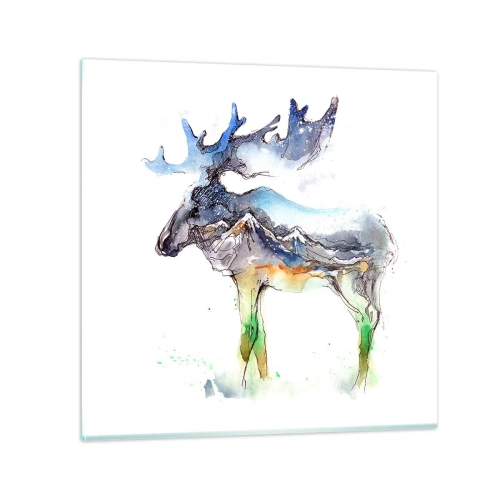 Impression sur verre - Image sur verre - Le héros d'un conte d'hiver - 60x60 cm